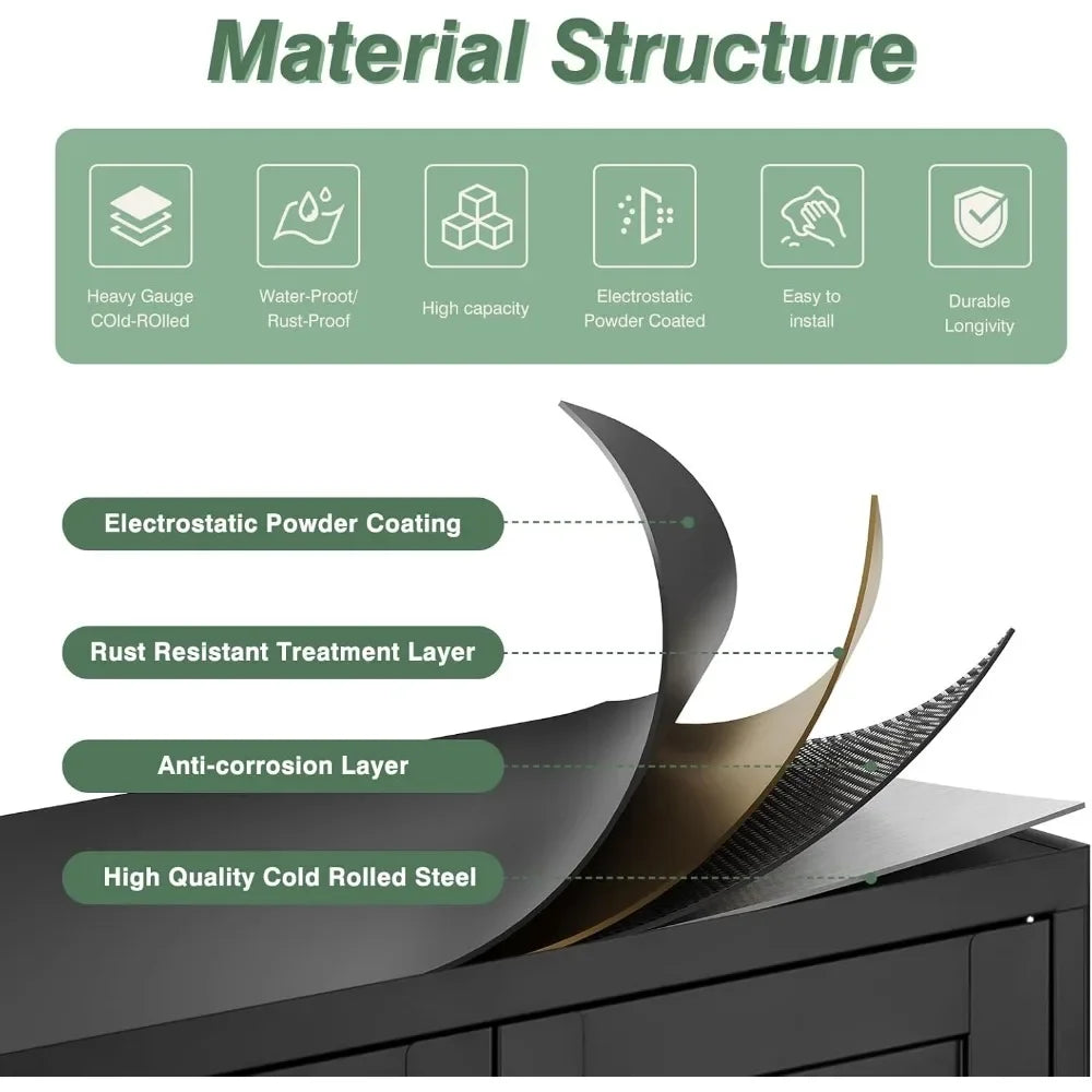 Ljustra Metal Wardrobe Closet Cabinet Armoire Storage with Drawer