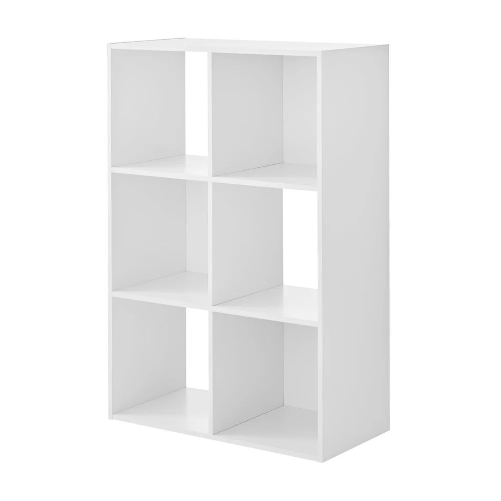 Stylish 6 Cube Storage Organizer Bookcase Vertical Horizontal Use