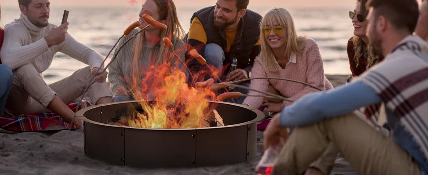 36 Inch 39 Inch Steel Fire Pit Ring Insert In Above Ground Liner Heavy Duty