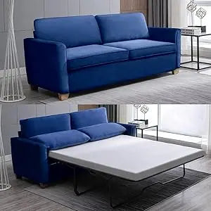 Ljustra 2-in-1 Full Pull Out Sofa Bed Modern Velvet Loveseat Sleeper Couch