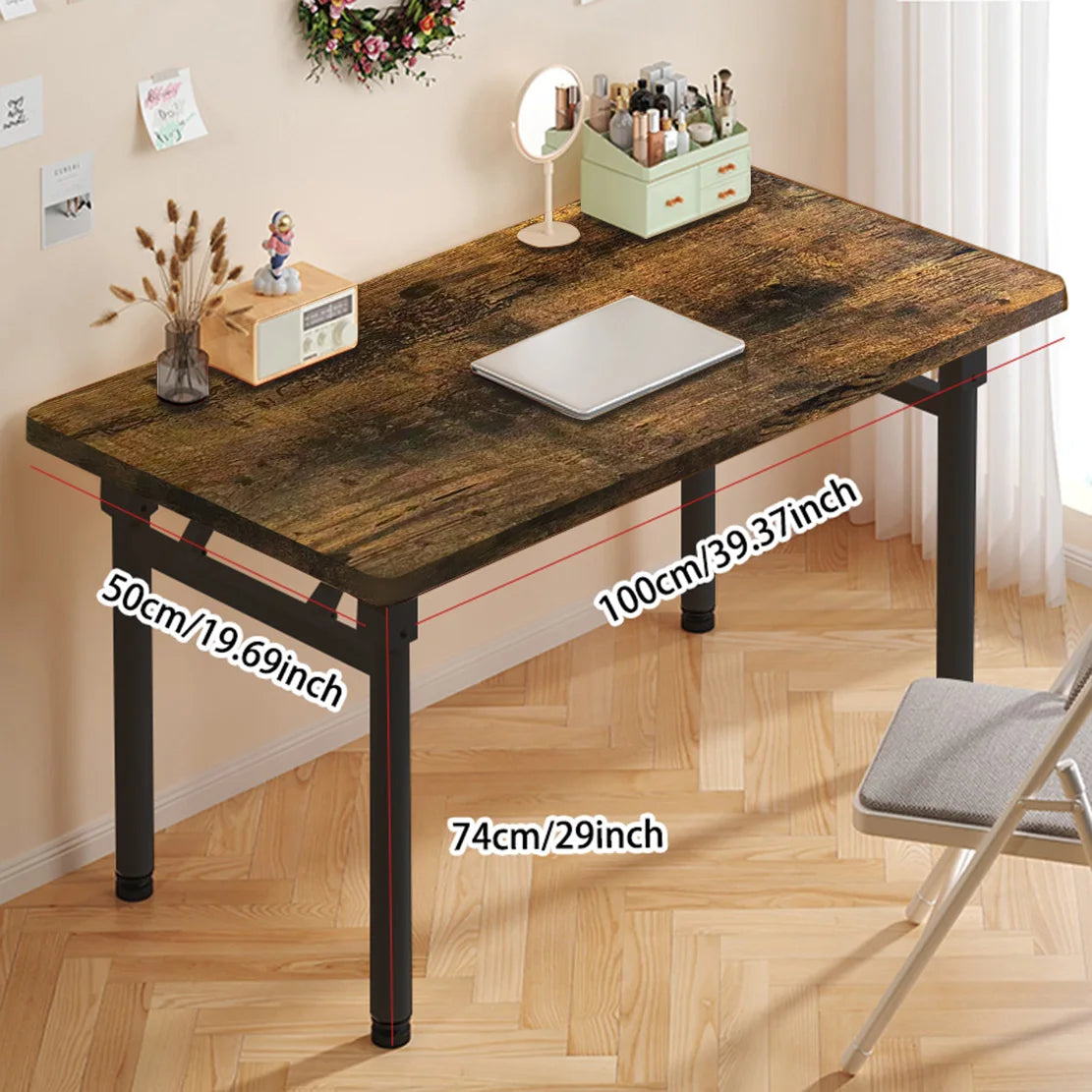 Computer Desk Folding Study Table No Assembly Required Home Office