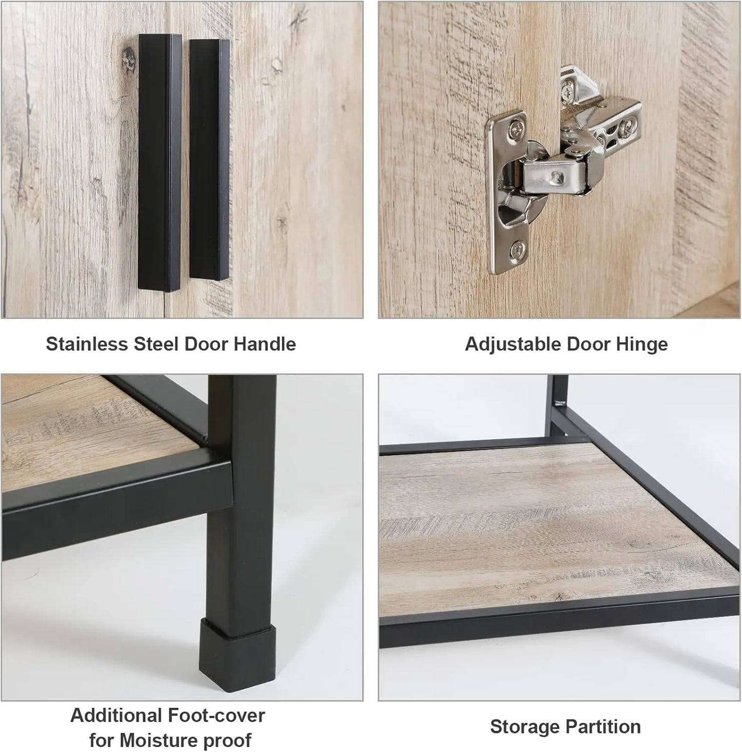 36" Bathroom Vanity Sink Combo Modern Stand Cabinet with Storage Shelf