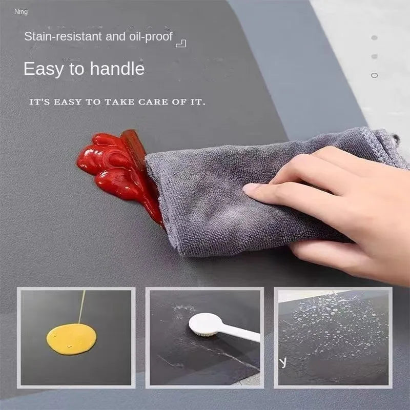 Adjustable Diatomaceous Earth Kitchen Absorbent Anti Slip Decorative Pads