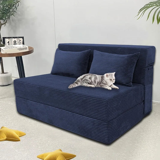 Ljustra Convertible Sofa Bed Loveseat Memory Foam Modern Small Couch