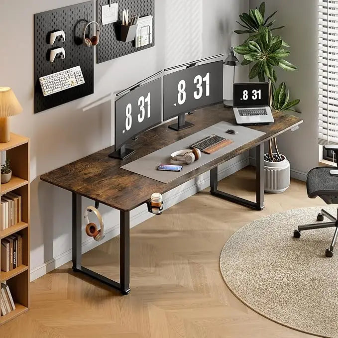 Ljustra 71x32 Inches Adjustable Height Stand Up Desk Dual Motor Memory Controller