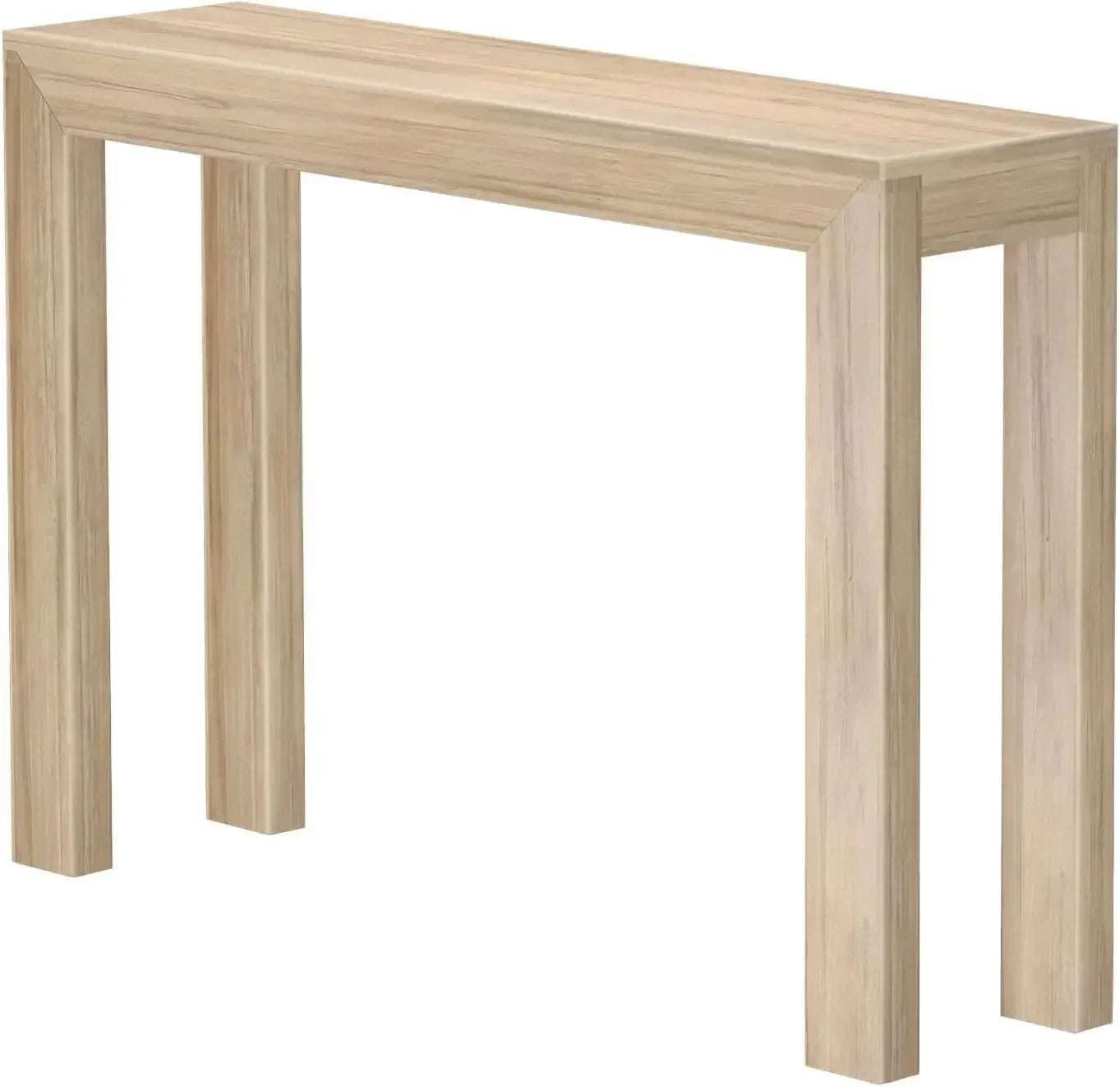 Modern Solid Wood Console Table Narrow Entryway Sofa Table 46.25 Inch