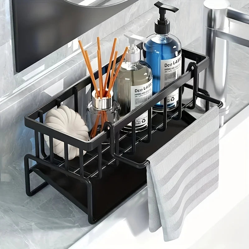 Multi-Functional Sink Caddy Organizer Kitchen Storage Sponge Drain Rack