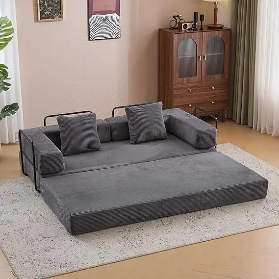Comfy Convertible Folding Mattress Couch Floor Sofa Bed Lounge