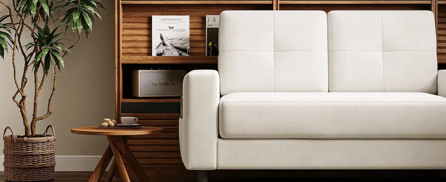 Ljustra Loveseat Sofa Small Spaces 53 Inch Compact Couch