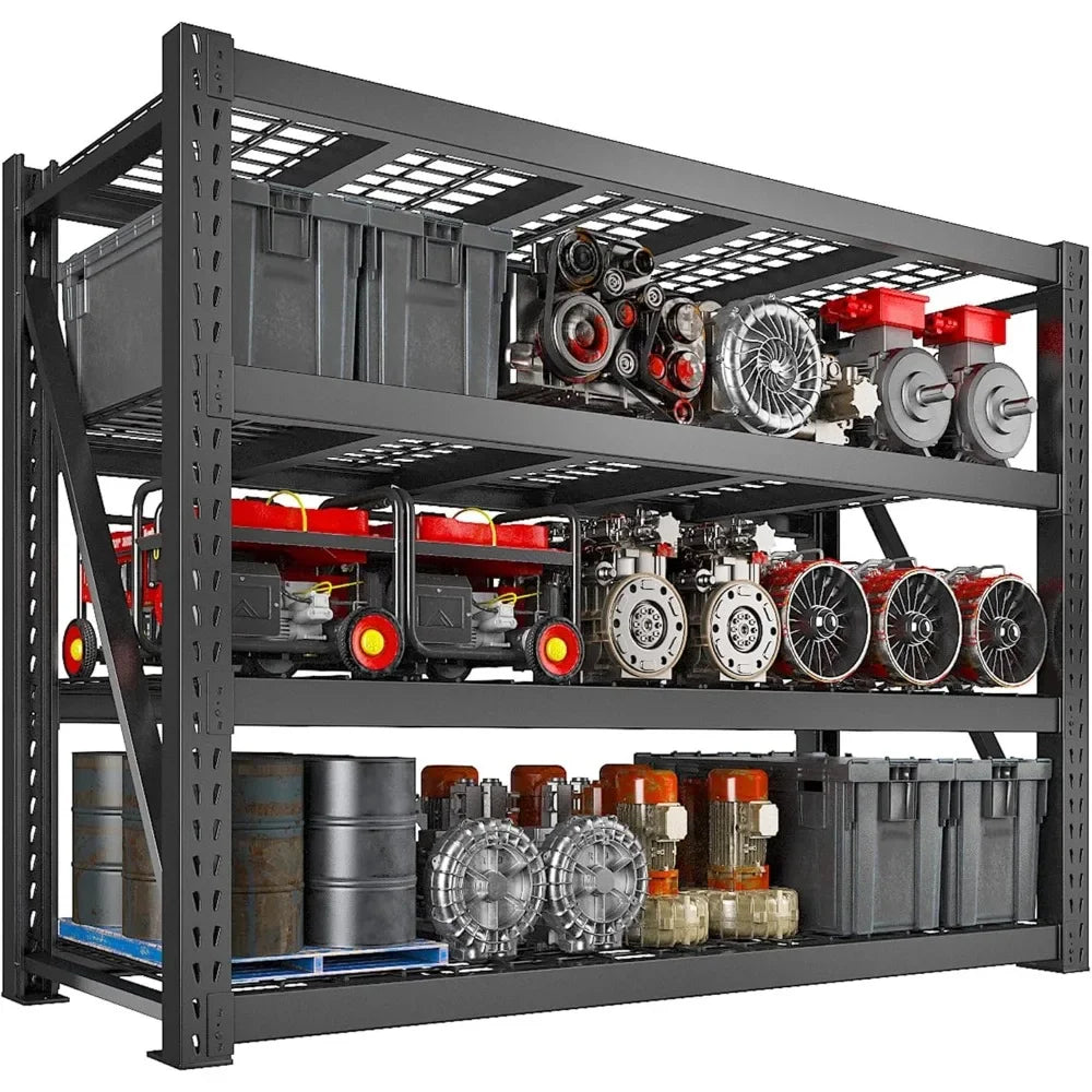 Heavy Duty Garage Shelving 8000lbs Adjustable Industrial Storage Unit