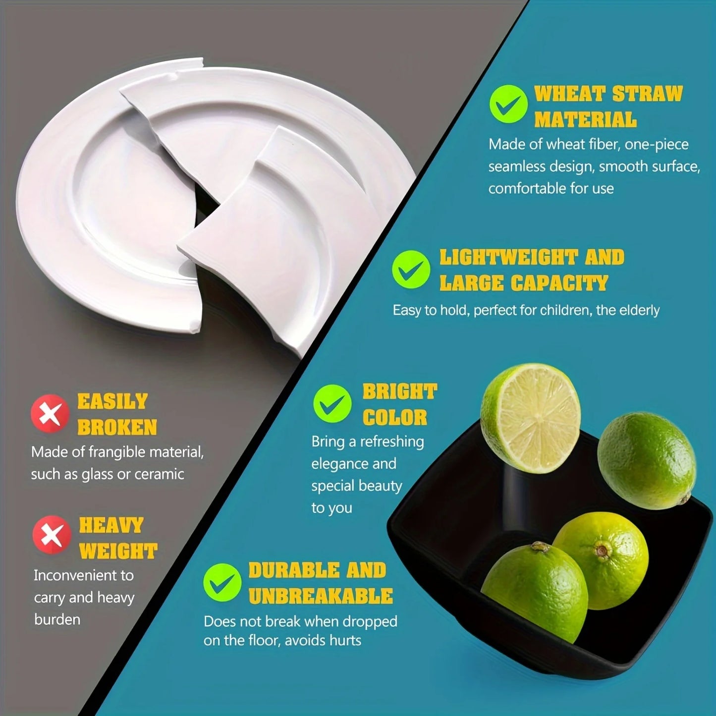 16 32Pcs Plastic Dinnerware Set Dishwasher Microwave Safe Stackable