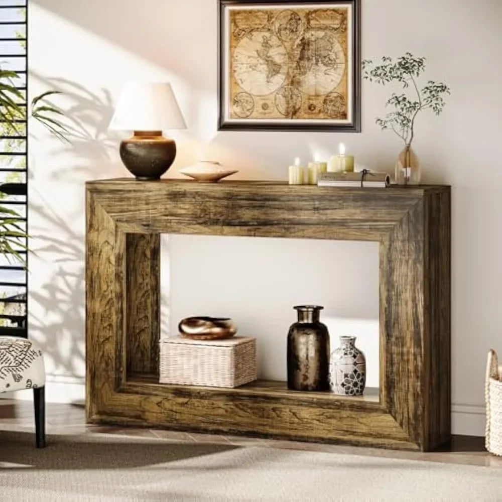 Console Table for Entryway 47 Inch Farmhouse Wood Style Sofa Table