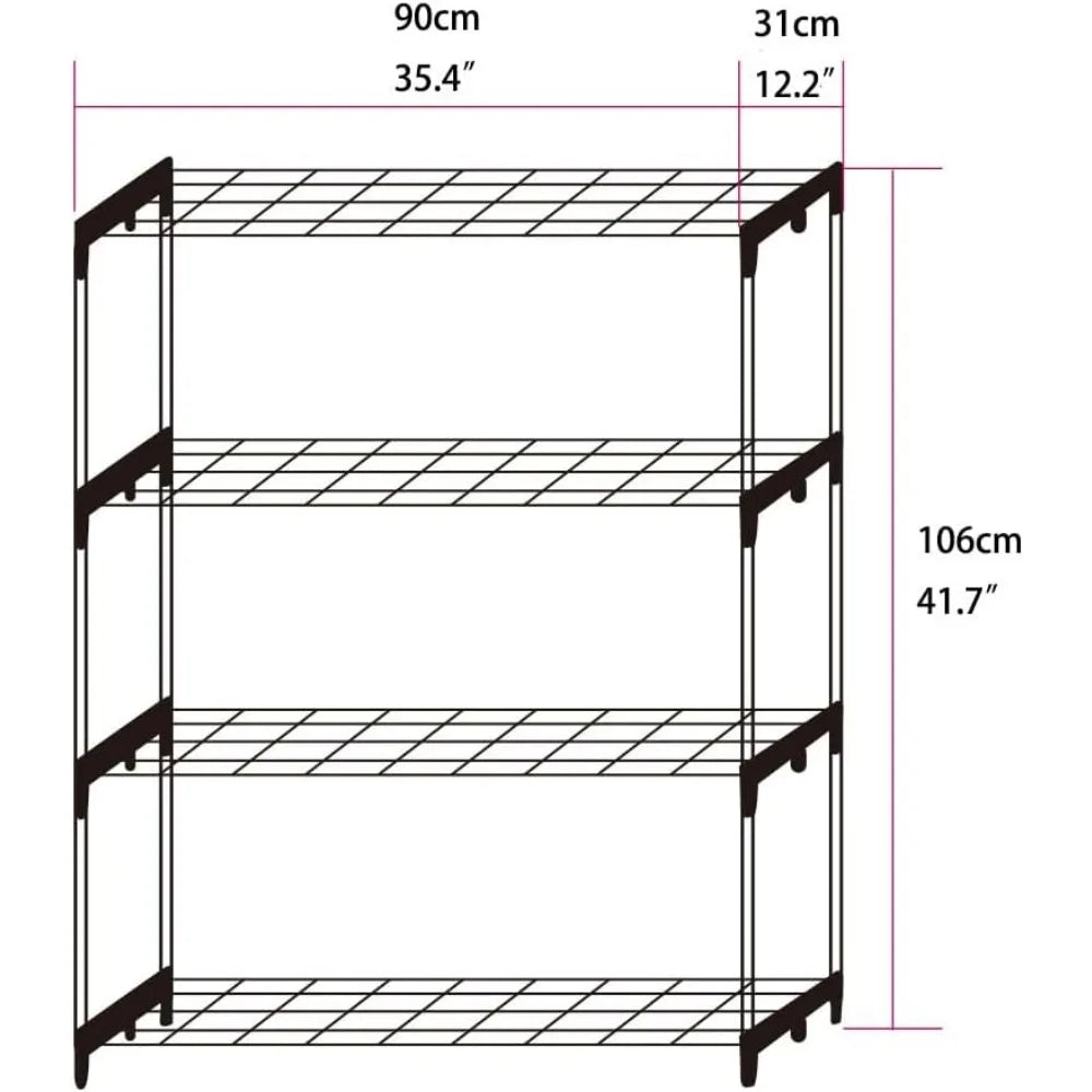 Garden Greenhouse Steel Shelving Unit Plant Stand 2 Pack Storage Racks