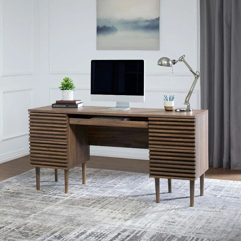 Ljustra Mid-Century Modern Office Desk Retro Style with Storage