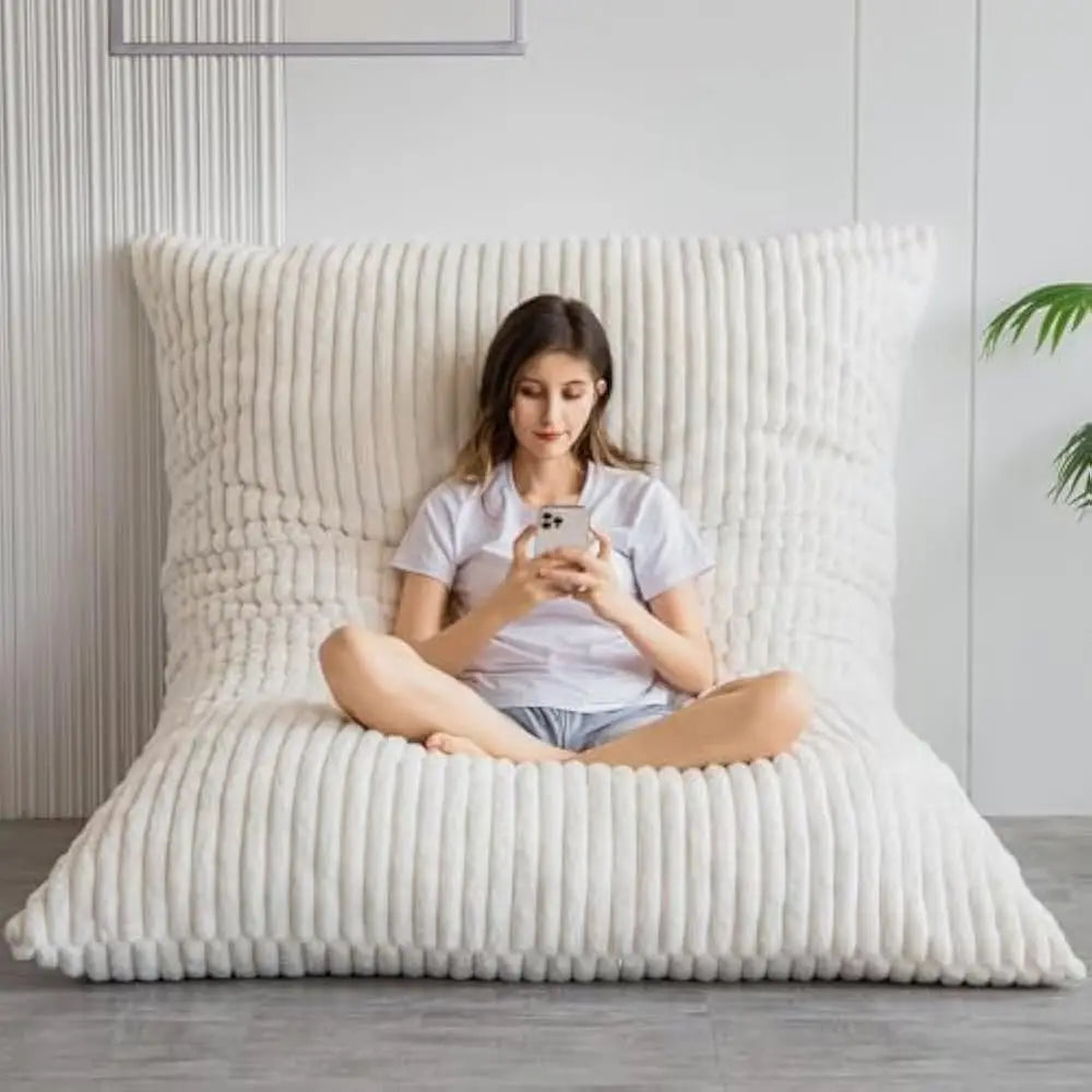 Ljustra 3 in 1 Bean Bag Chair Convertible Lounger Sofa for Kids and Adults