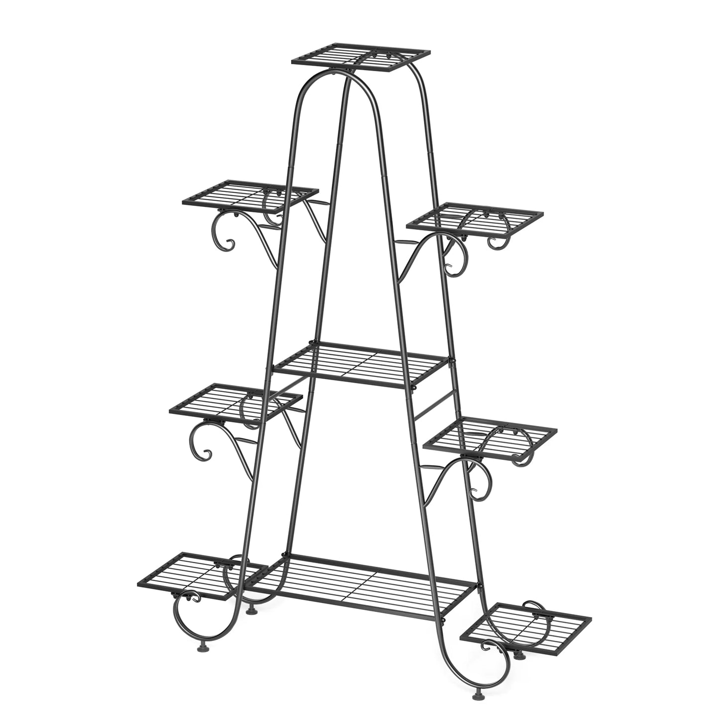 9 Tier Metal Plant Stand Indoor Outdoor Flower Shelf Display Rack