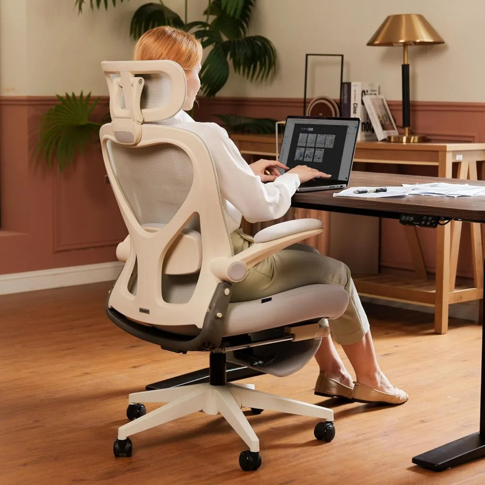 Foldex Ergonomic Folding Office Chair with Lumbar Support and Armrests