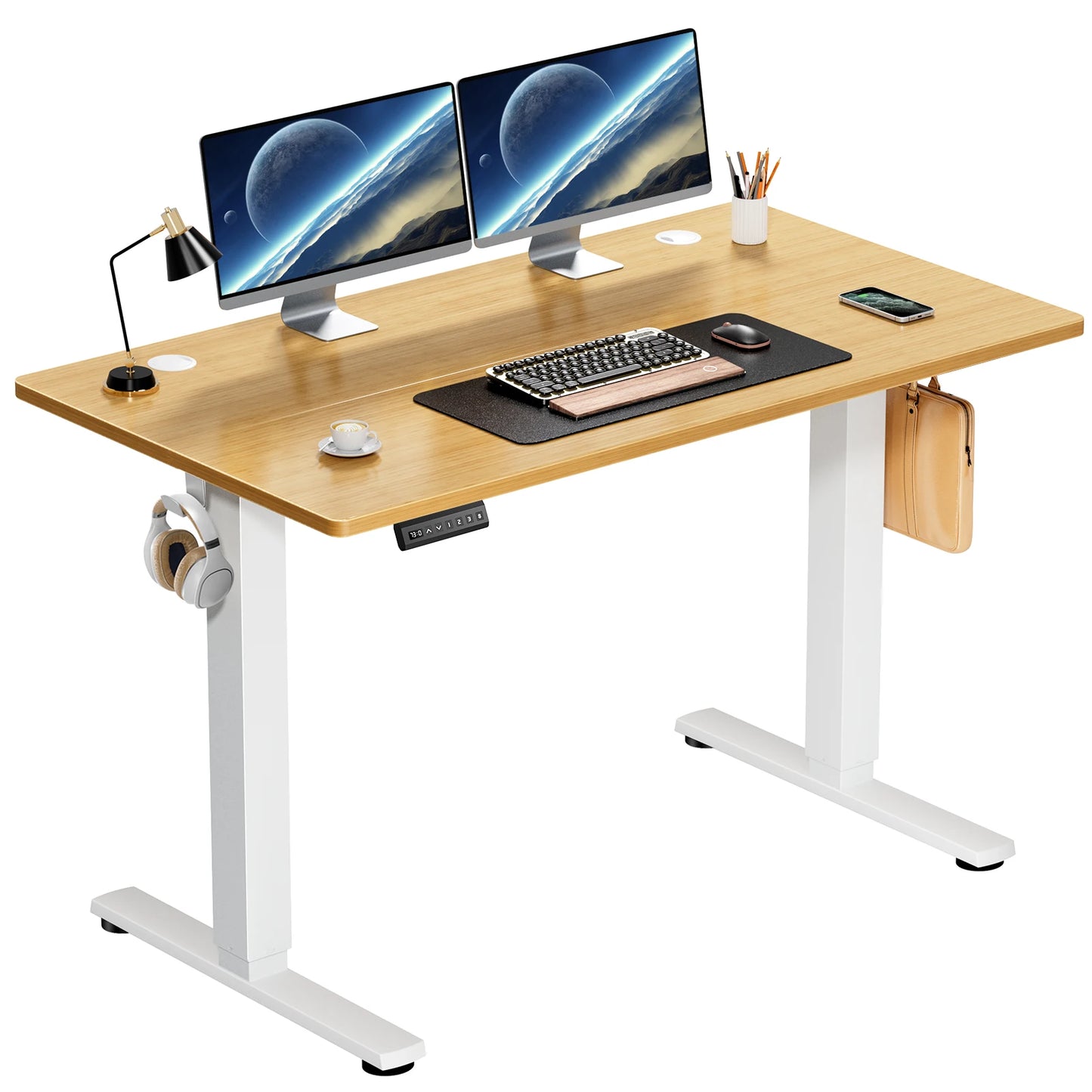 Ljustra Electric Standing Desk Height Adjustable 40x24 Inch Ergonomic Workstation
