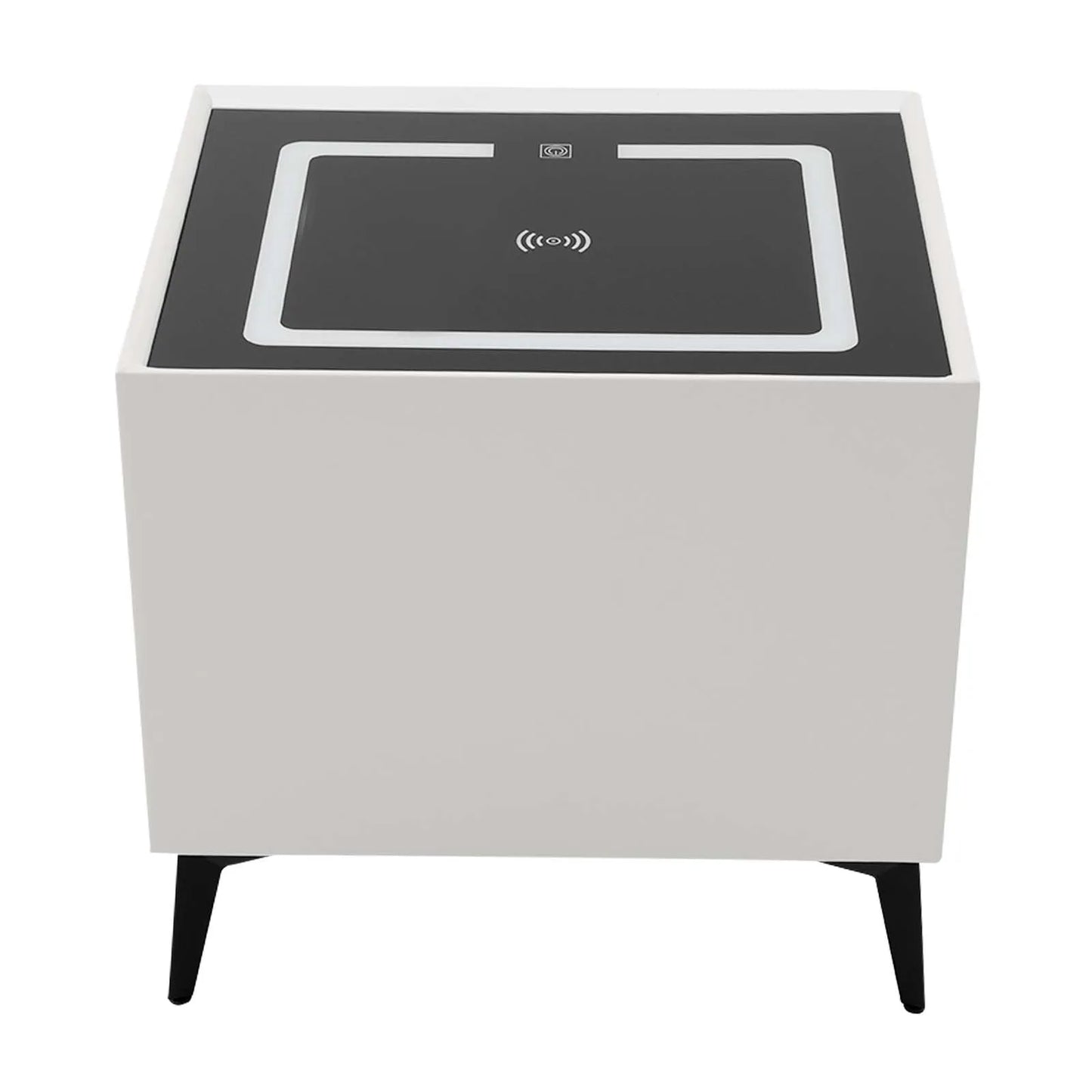 Smart Bedside Table with Bluetooth Speaker and USB Charging Drawers