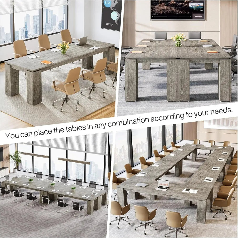 7ft Extra Long Conference Table Modern Office Meeting Room Desk