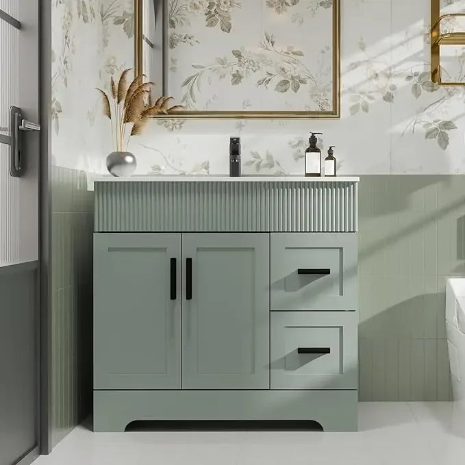 36 Inch Modern Bathroom Vanity Sink Combo with Undermount Single Sink