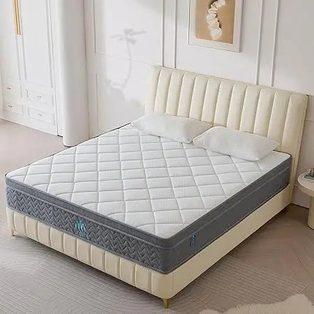 Ljustra Queen 12 Inch Hybrid Mattress Memory Foam Pocket Spring Support