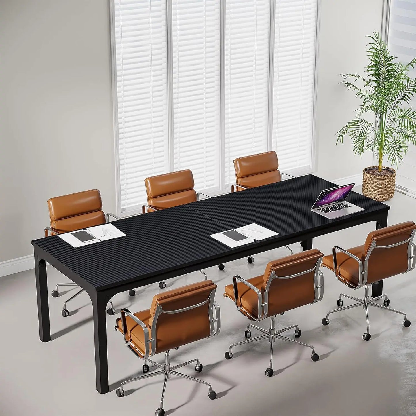 Ljustra 6.5FT Conference Room Table Office Meeting Desk for 6-8 People