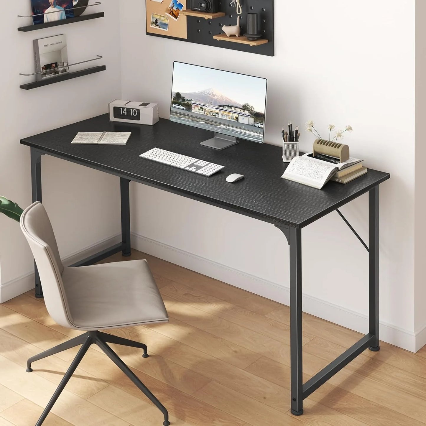 48 Inch Computer Desk Modern Simple Office Desk with Storage for Home Office