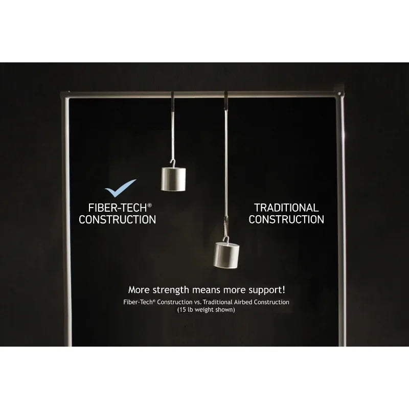 Ljustra Queen 15 Inch Airbed Mattress with Built in Pump Dura-Beam