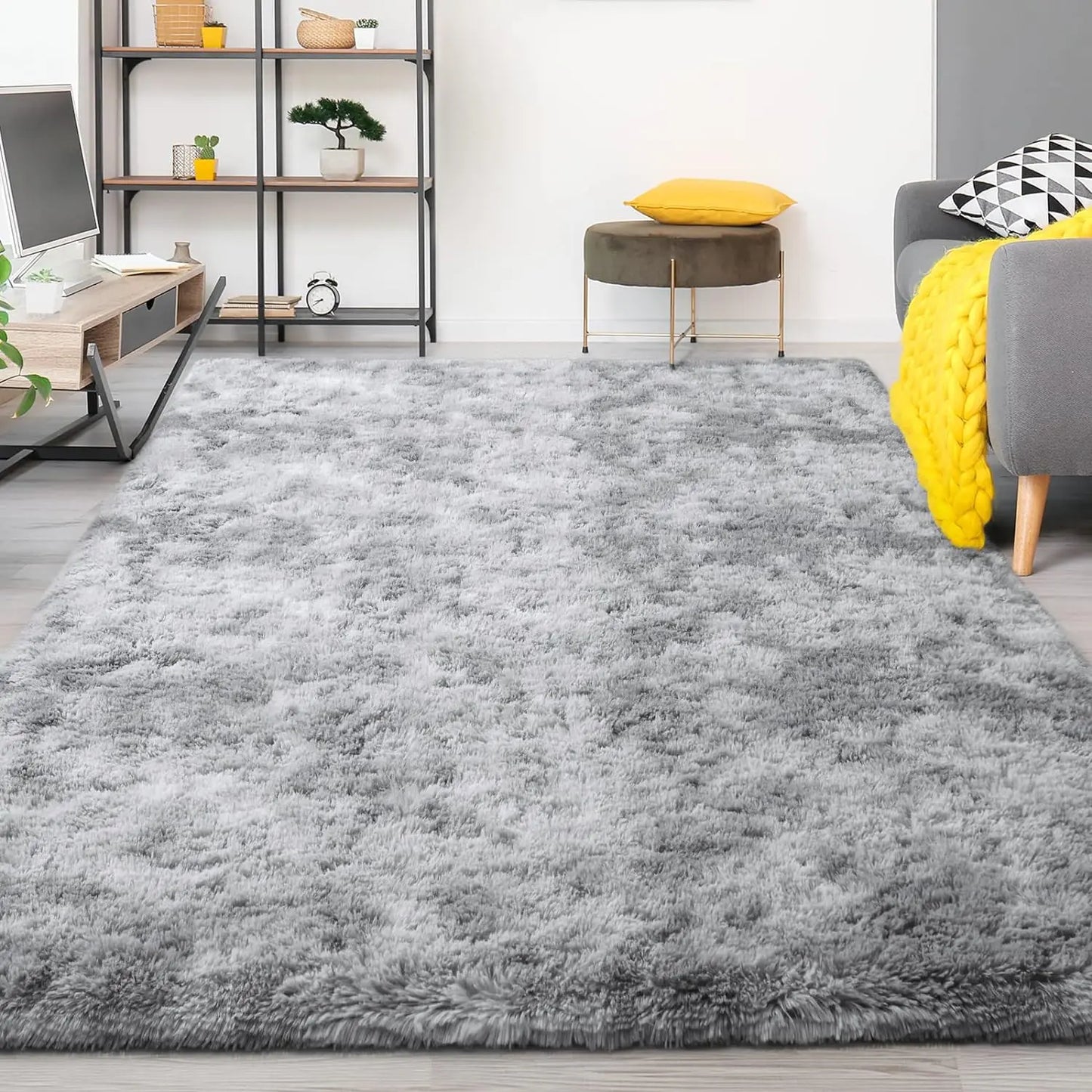 Fluffy Area Rugs for Bedroom Living Room Soft Fuzzy Non Slip Carpet