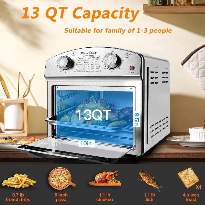 Ljustra 13QT Multifunctional Convection Toaster Oven Air Fryer