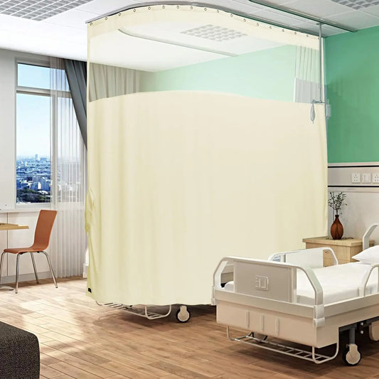 Hospital Curtain Privacy Room Divider Medical Fire Retardant Cubicle
