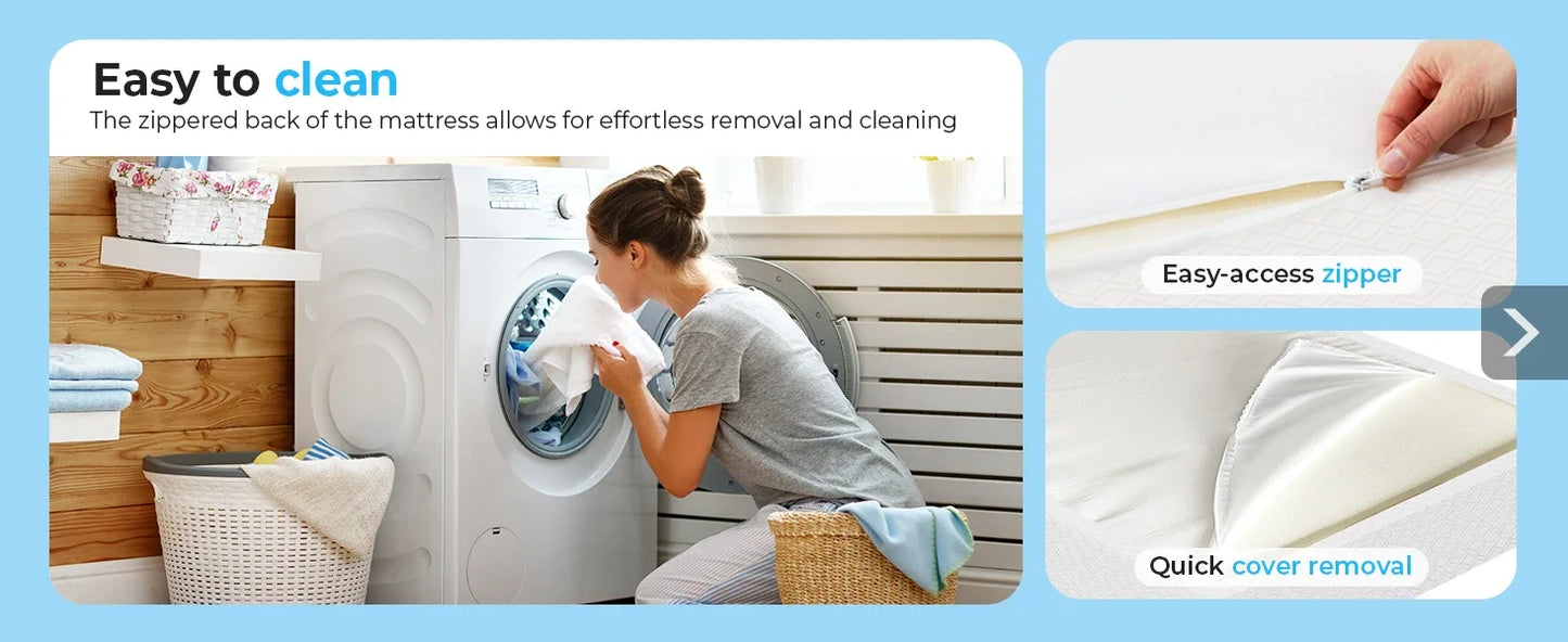 Ljustra 8 Inch Twin Cooling Gel Memory Foam Mattress Medium Firm