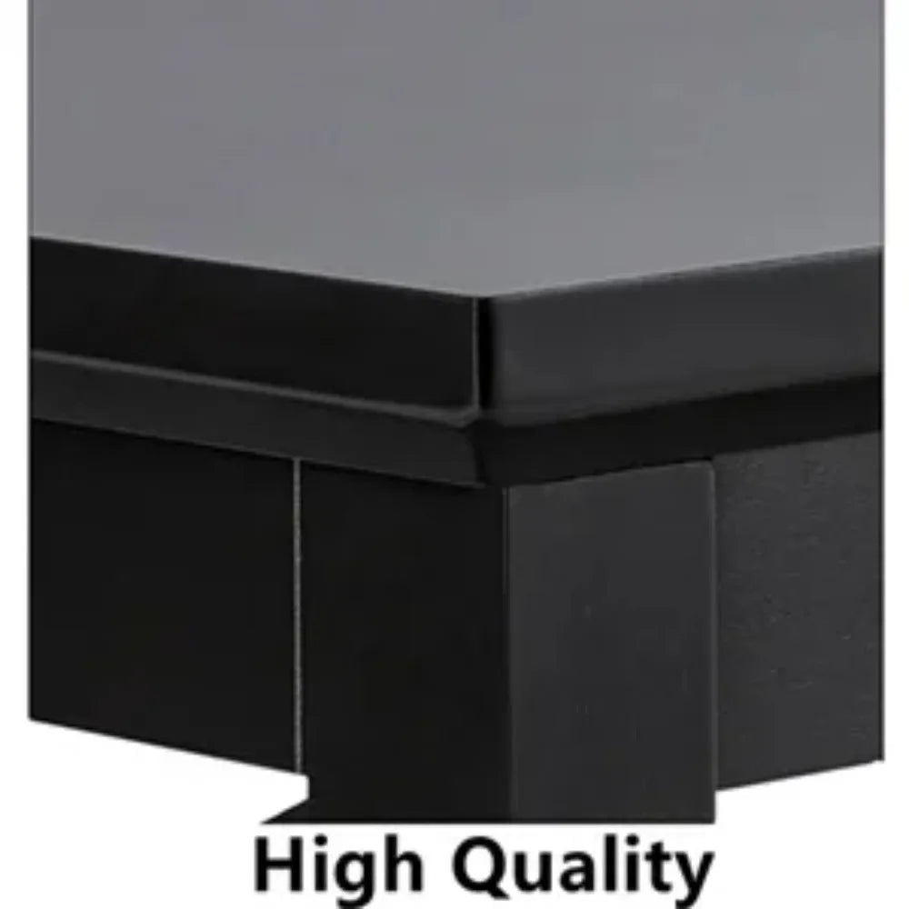 Espresso Wood Coffee Table with Storage Modern 40 Inch 2-Tier Design