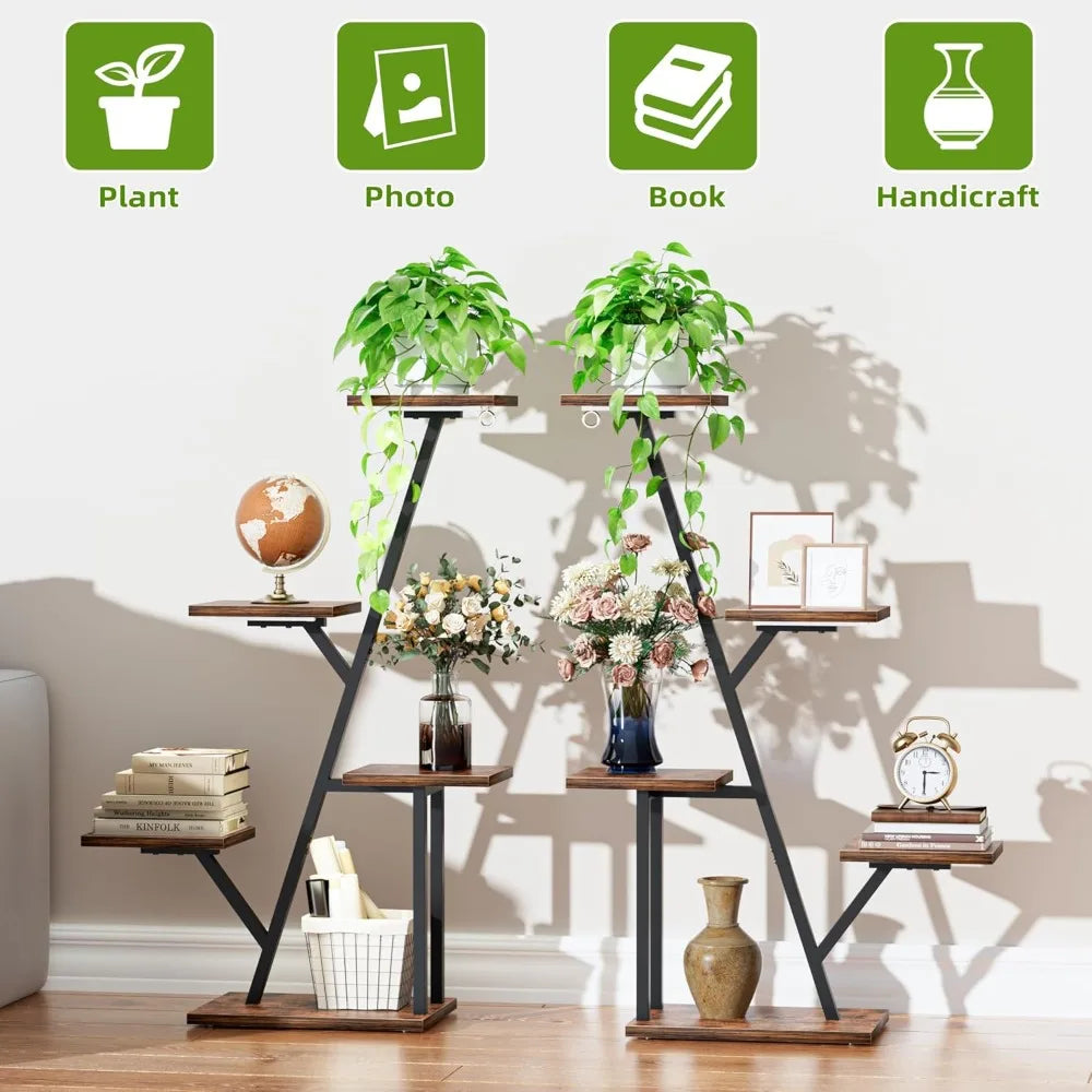 Plant Stand with Grow Light Indoor 5 Tier Corner Shelf for Multiple Plants