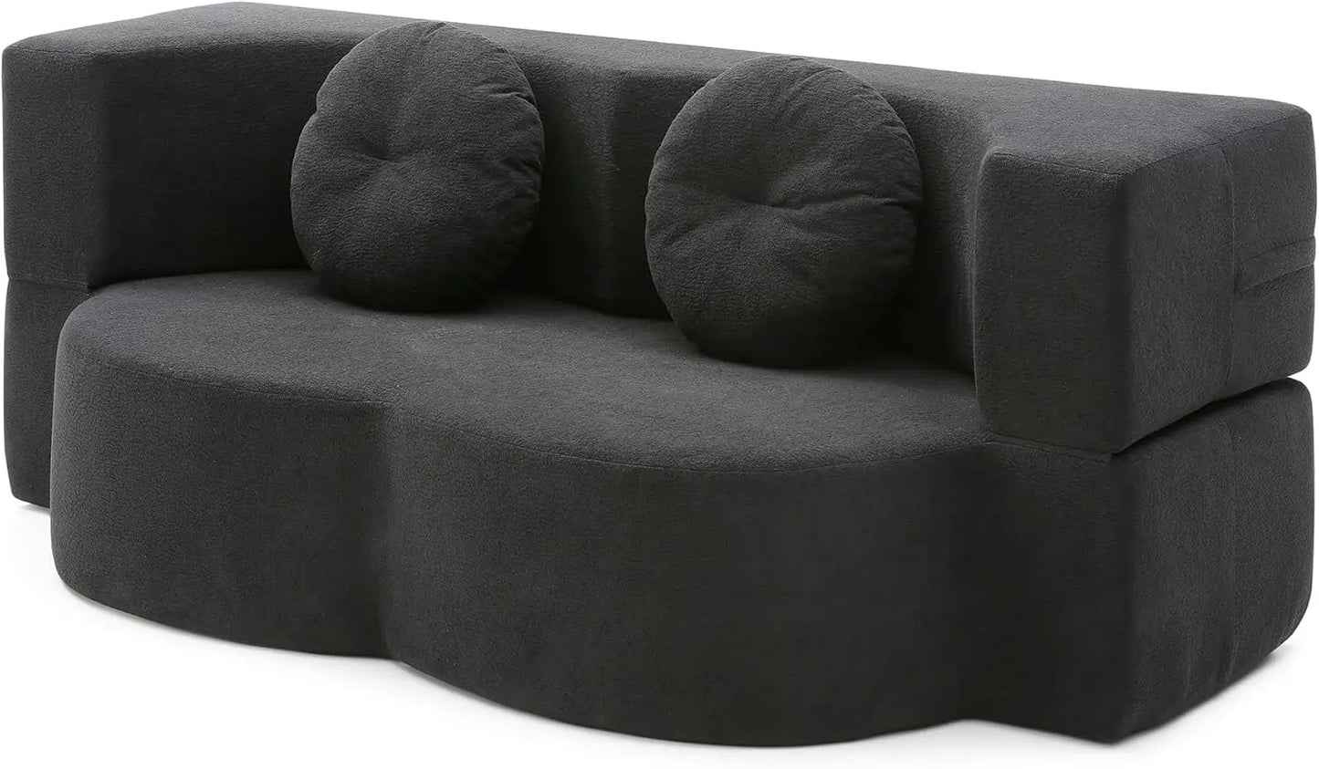 Ljustra Convertible Folding Sofa Bed Memory Foam Sleeper Couch