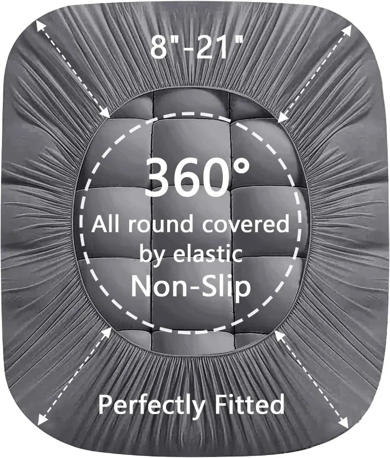 Ljustra Queen Mattress Topper Extra Thick Cooling Pillow Top