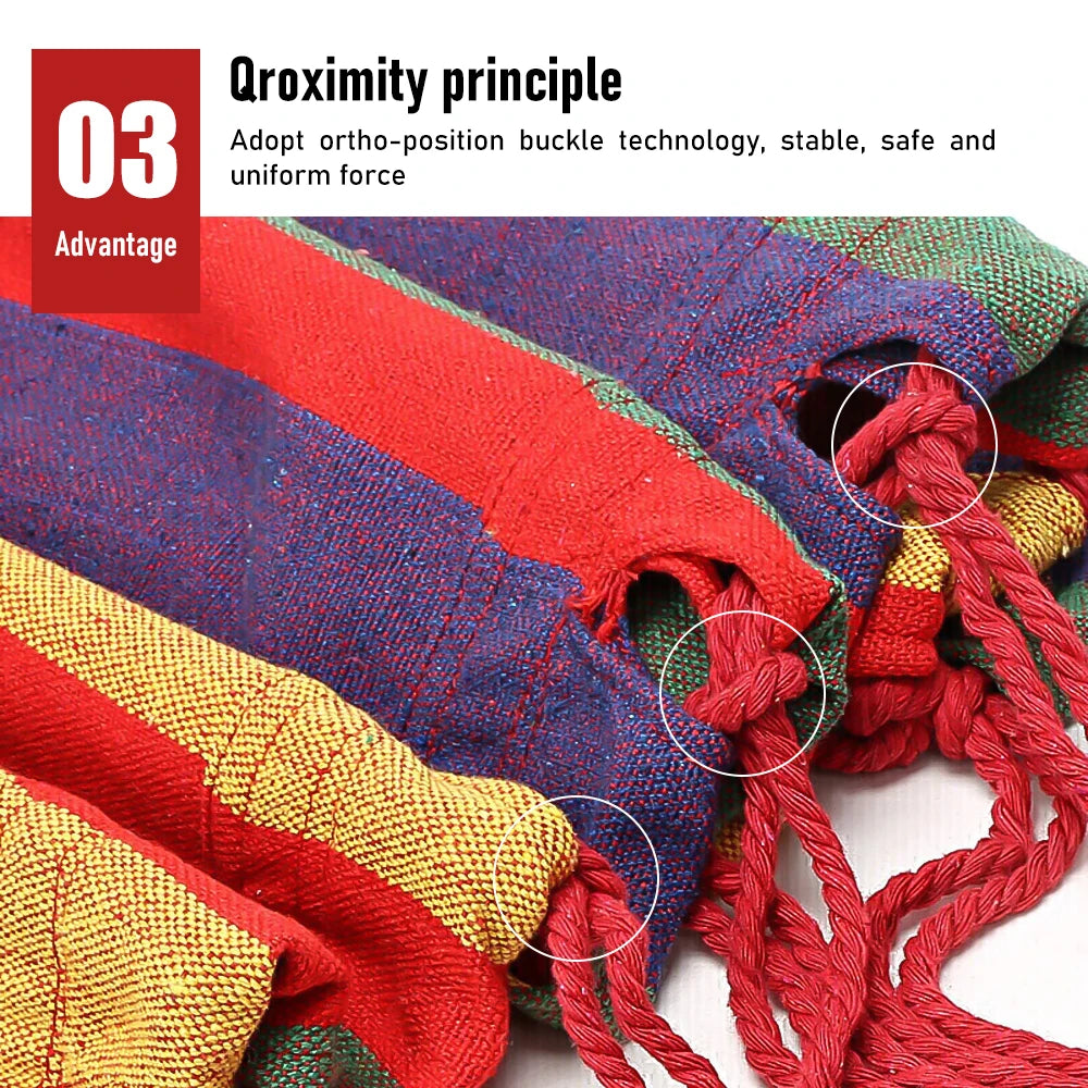 Thick Canvas Hammock Outdoor Camping Swing Multi Functional Two-Person