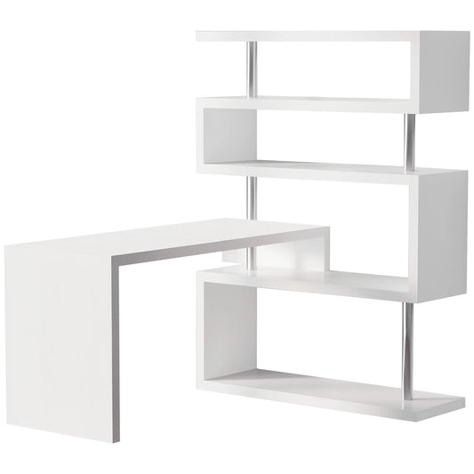Ljustra Hollow Core Hobby Desk Corner Rotating Shelf Computer Table