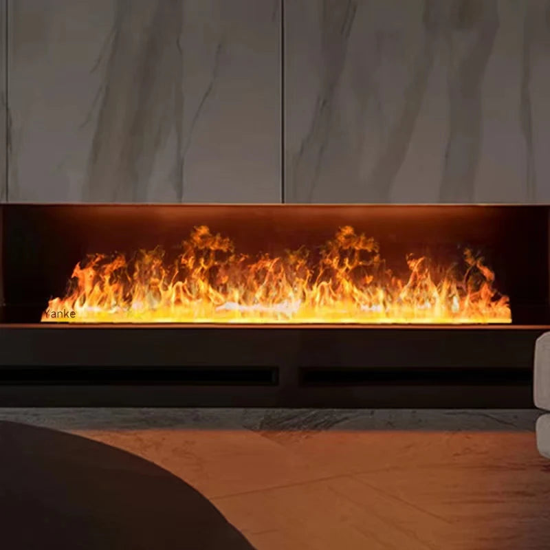 Smart Home 3D Atomized Electric Fireplace Indoor LED Flame Eco-Friendly