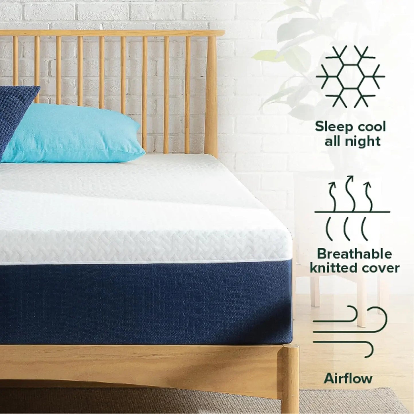 Ljustra 10 Inch Hybrid Mattress Full Cooling Comfort Medium Firm Motion Isolation