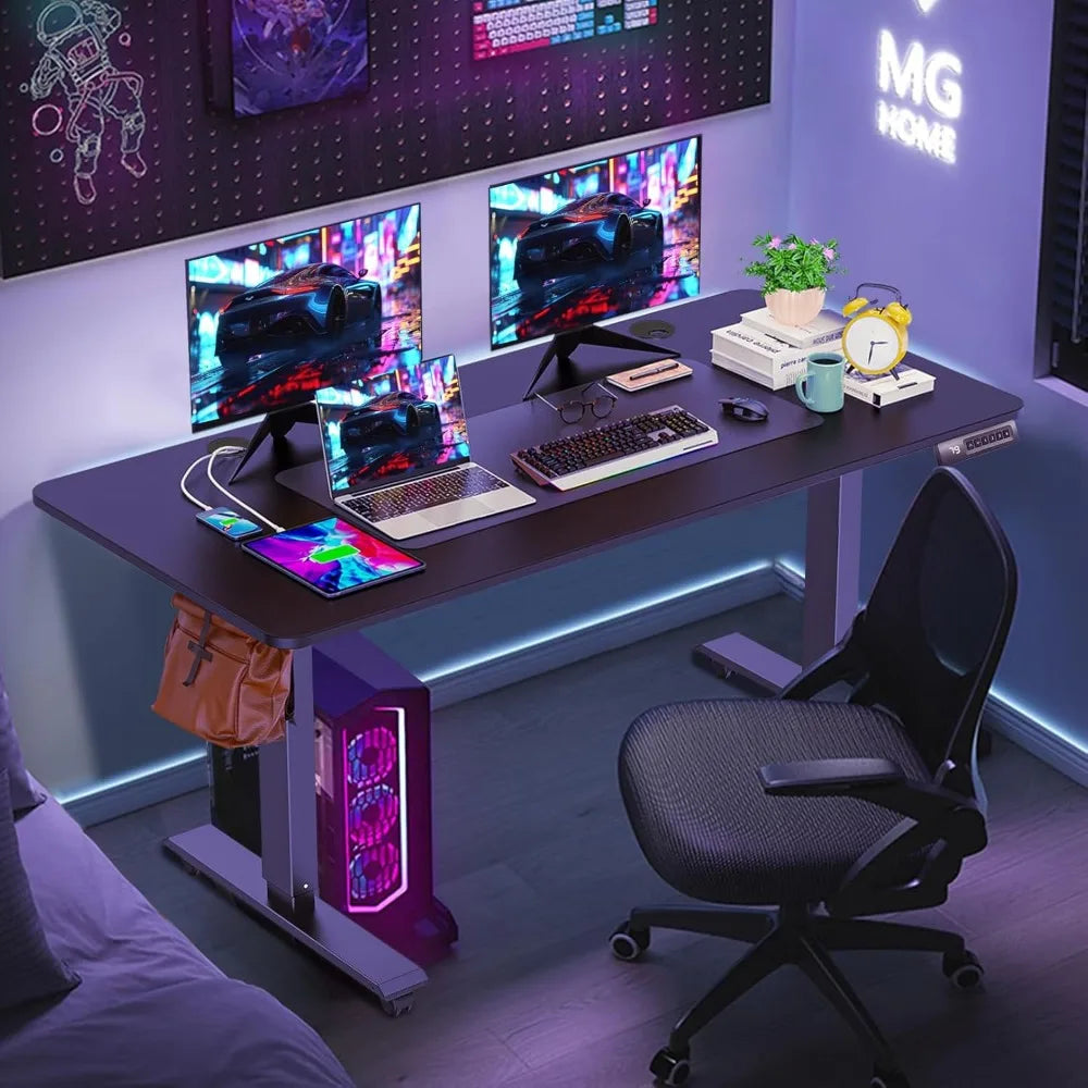 Electric Standing Desk 63x24 Adjustable Height Sit Stand Up Desk