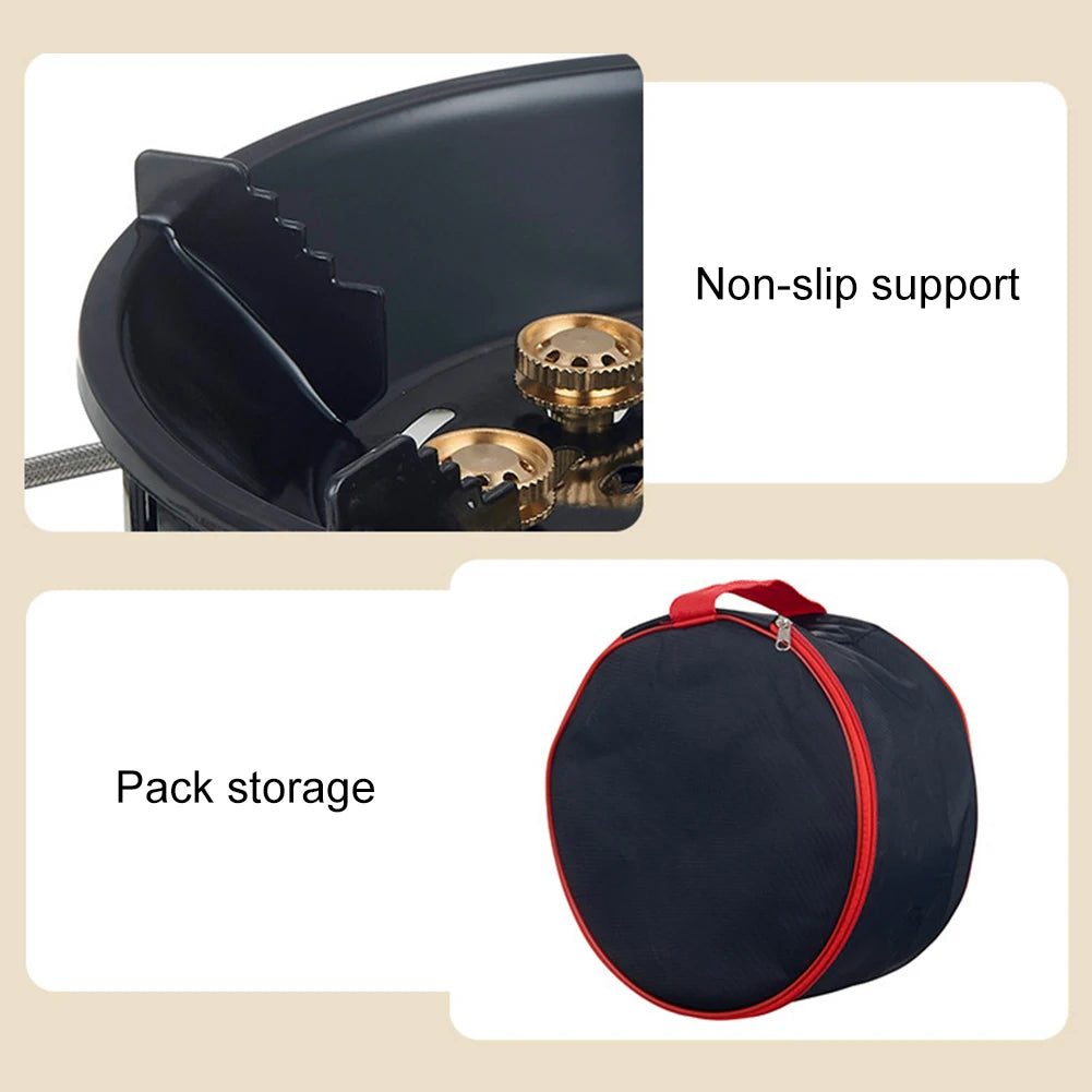 21000W Electronic Ignition Gas Stove Portable Camping Cooker Adapter