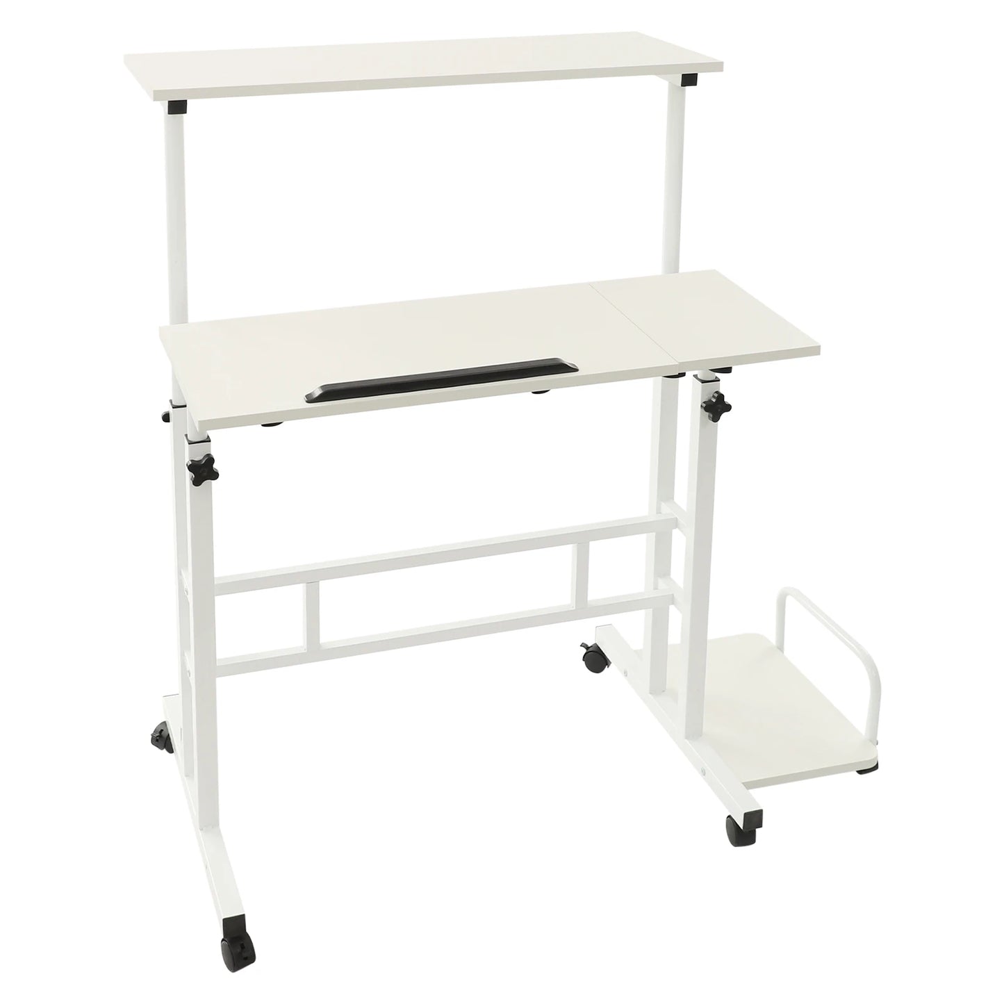Multi Functional Foldable Desk Adjustable Computer Table with Wheels