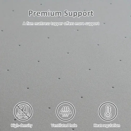 Extra Firm Queen Mattress Topper 2 Inch High Density Foam Bed Support