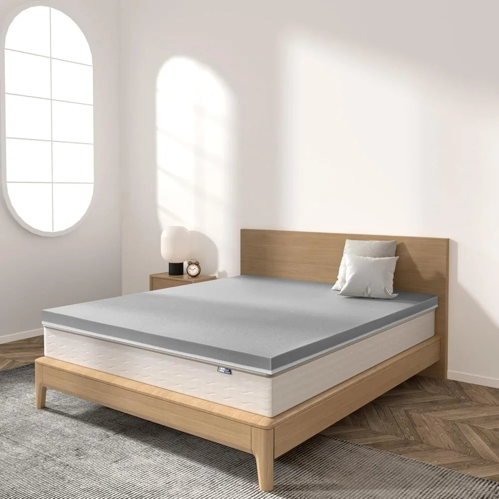 Extra Firm Memory Foam Mattress Topper Queen Size Back Pain Relief