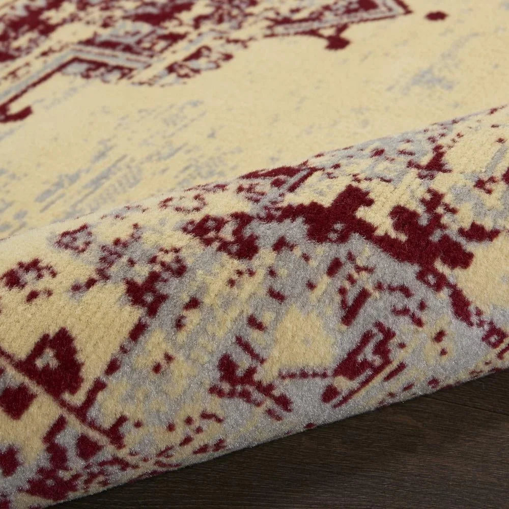 Grafix Medallion Area Rug Traditional Persian Style Indoor Low Pile