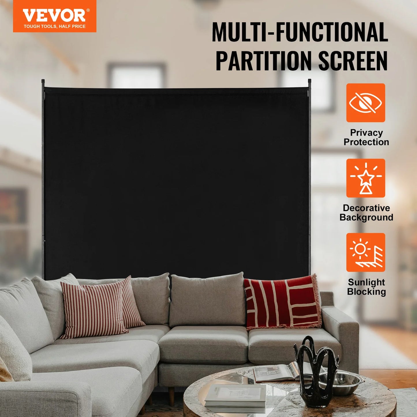 Ljustra Portable Soundproof Room Divider Privacy Folding Partition Screen