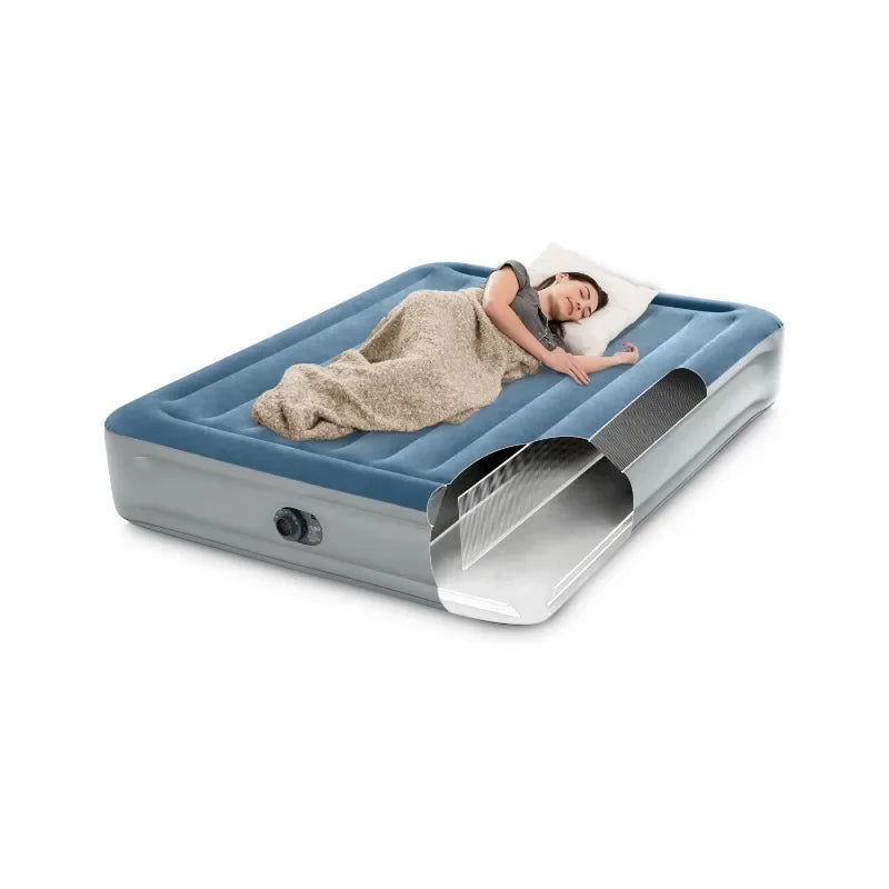 Ljustra Queen 15 Inch Airbed Mattress with Built in Pump Dura-Beam