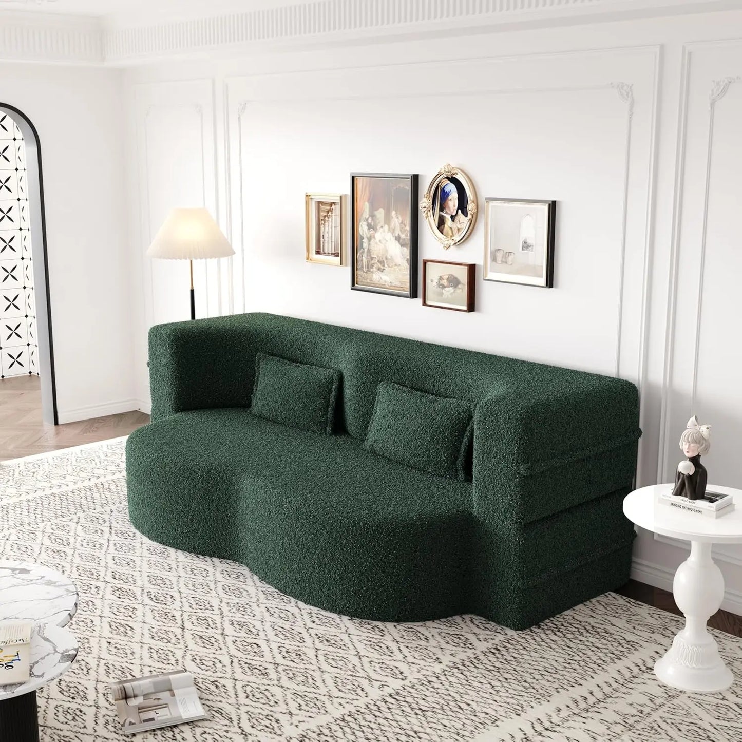 Ljustra Convertible Folding Sofa Bed Memory Foam Sleeper Couch